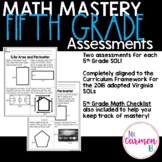 5th Grade Assessments for the Virginia Math SOLs