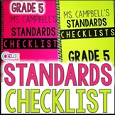 5th Grade BEST Standards Math, ELA, Science, SS - Standard