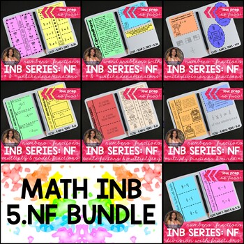Preview of 5th Grade *BUNDLE* Numbers as Fractions Interactive Notebook Series