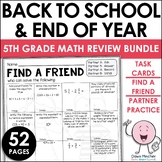 5th Grade Back to School & End of Year Review Activities C