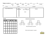 Common Core Math Calendar:  Concepts & Number Sense  Grade