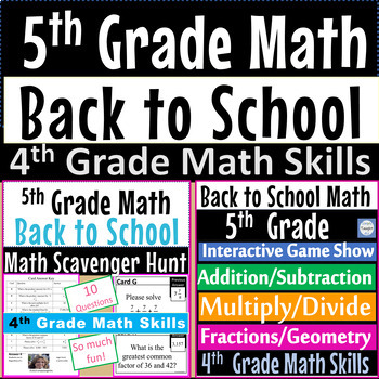 Preview of Day Before State Testing End of Year Activities| 4th Grade Math