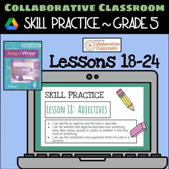 Preview of 5th Grade Being a Writer: Skill Practice Mini-Lessons 18-24