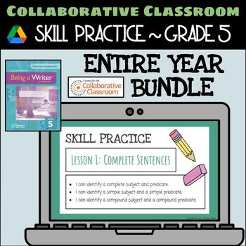 Preview of 5th Grade Being a Writer: Skill Practice Mini-Lessons ENTIRE YEAR BUNDLE