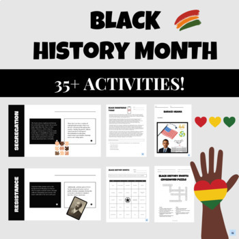 Preview of Black History Month | Presentations | Printables | Videos |Bundle