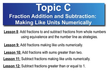 Preview of 5th Grade CC Math Module 3 Topic C Lessons 8-12