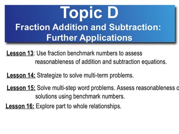 Preview of 5th Grade CC Math Module 3 Topic D Lessons 13-16