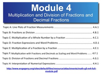 Preview of 5th Grade CC Math Module 4 Complete Topics A-H