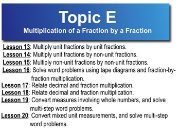 Preview of 5th Grade CC Math Module 4 Topic E Lessons 13-20