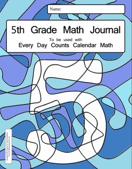 Preview of Calendar Math 5th Grade Math Journal - to be used with Every Day Counts