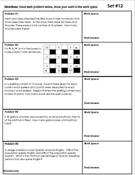 5th Grade Problem Solving for Advanced Math Learners, 20 Weeks of