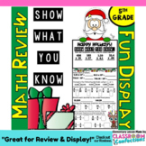 5th Grade Christmas Math Review: "Show What You Know" Chri