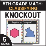 5th Grade Classifying Shapes Games - Quadrilaterals - Polygons