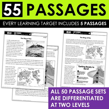 5th Grade Close Reading Passages and Activities