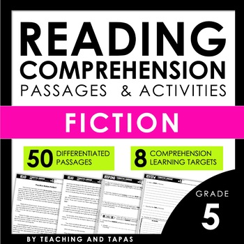 Preview of 5th Grade Close Reading Passages and Activities | LITERATURE | FICTION