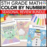 5th Grade Math Test Prep Review Packet Early Finisher Acti