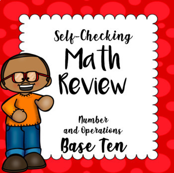 Preview of 5th Grade Common Core Base Ten - Self-Checking Practice Cards