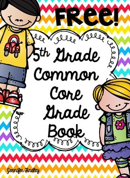Preview of 5th Grade Common Core Grade Book {Freebie}
