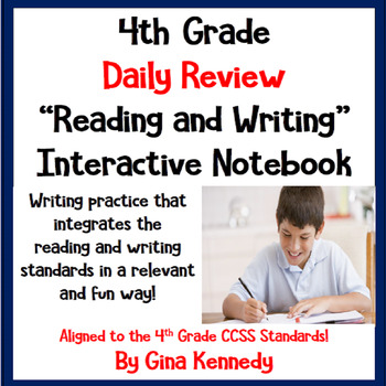 Preview of 4th Grade Daily Language Arts Review, Reading and Writing Practice!