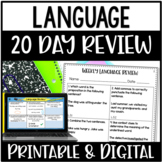 5th Grade Language Grammar Review - with Google Slides™ Di