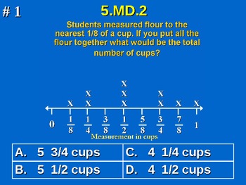 Preview of 5th Grade Common Core Math 5 MD.2 Measurement and Data 5.MD.2