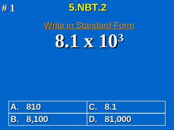 Preview of 5th Grade Common Core Math 5 NBT.2 Multiply & Divide By A Power Of 10 5.NBT.2