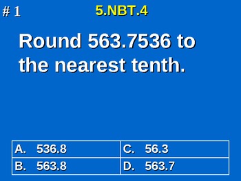 Preview of 5th Grade Common Core Math 5 NBT.4 Round Decimals To Any Place 5.NBT.4