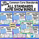 5th Grade Common Core Math All Standards Mega Game Show Bundle