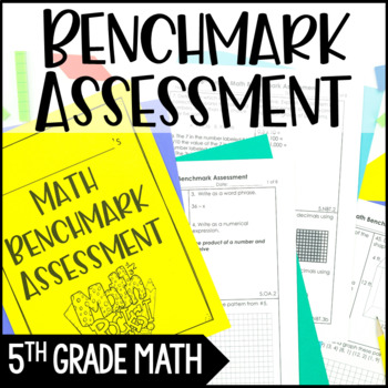 Preview of 5th Grade Math Benchmark Assessment {All 5th Grade Math CCSS}