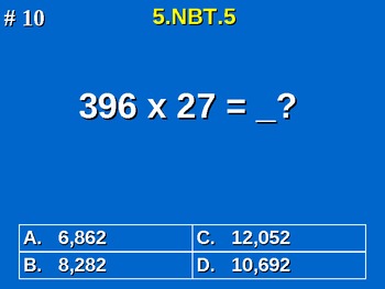 Preview of 5th Grade Common Core Math - Fluently Multiply Multi-digit Whole Numbers 5.NBT.5