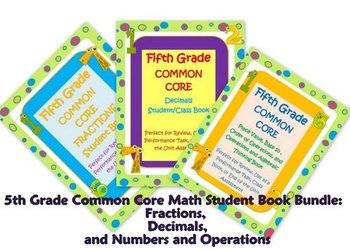 Preview of 5th Grade  Math Student Book Bundled Set: Fractions, Decimals, More!