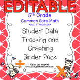 Student Data Tracking Binder - 5th Grade Math - Editable