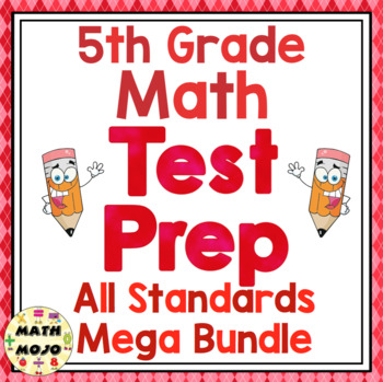 Preview of 5th Grade Math Test Prep: All Standards Mega Bundle