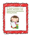 5th Grade Common Core Opinion, Narrative, and Expository W