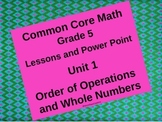 5th Grade Common Core Unit 1 Order of Operations/Whole Num