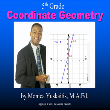 Preview of 5th Grade Coordinate Geometry and Ordered Pairs Powerpoint Lesson