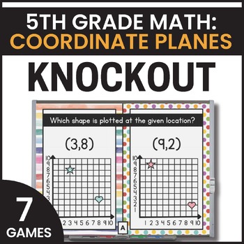 Preview of 5th Grade Coordinate Plane Games - Identify & Plot Points on Coordinate Plane