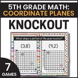 5th Grade Coordinate Plane Games - Identify & Plot Points 