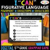 5th Grade DIGITAL Grammar Game | Figurative Language | Dis