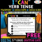 5th Grade DIGITAL I CAN Grammar Game | Perfect Verb Tense | Free