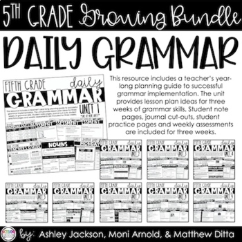 Preview of 5th Grade Daily Grammar Bundle