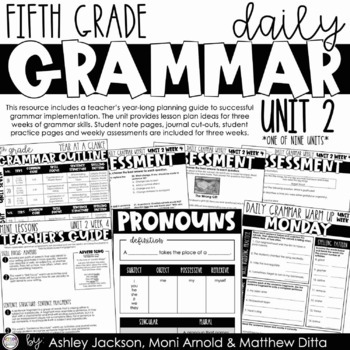Preview of 5th Grade Daily Grammar Unit 2