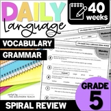 5th Grade Daily Language | Grammar Morning Work