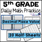 5th Grade Daily Math Review Decimals and Place Value
