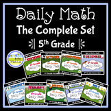 5th Grade Daily Math Spiral Review COMPLETE SET BUNDLE