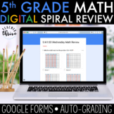 5th Grade Daily Math Spiral Review [DIGITAL]