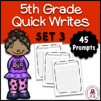 Preview of 5th Grade Daily Writing Prompts Set 3 - PDF & DIGITAL