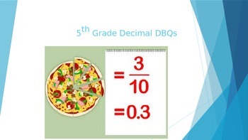 Preview of 5th Grade Decimal DBQs