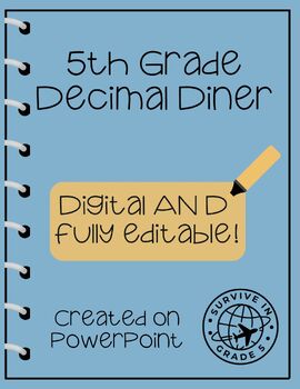 Preview of 5th Grade Decimal Diner