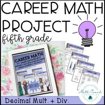 Preview of 5th Grade Decimal Multiplication & Division Project | Career Math | Fifth Grade